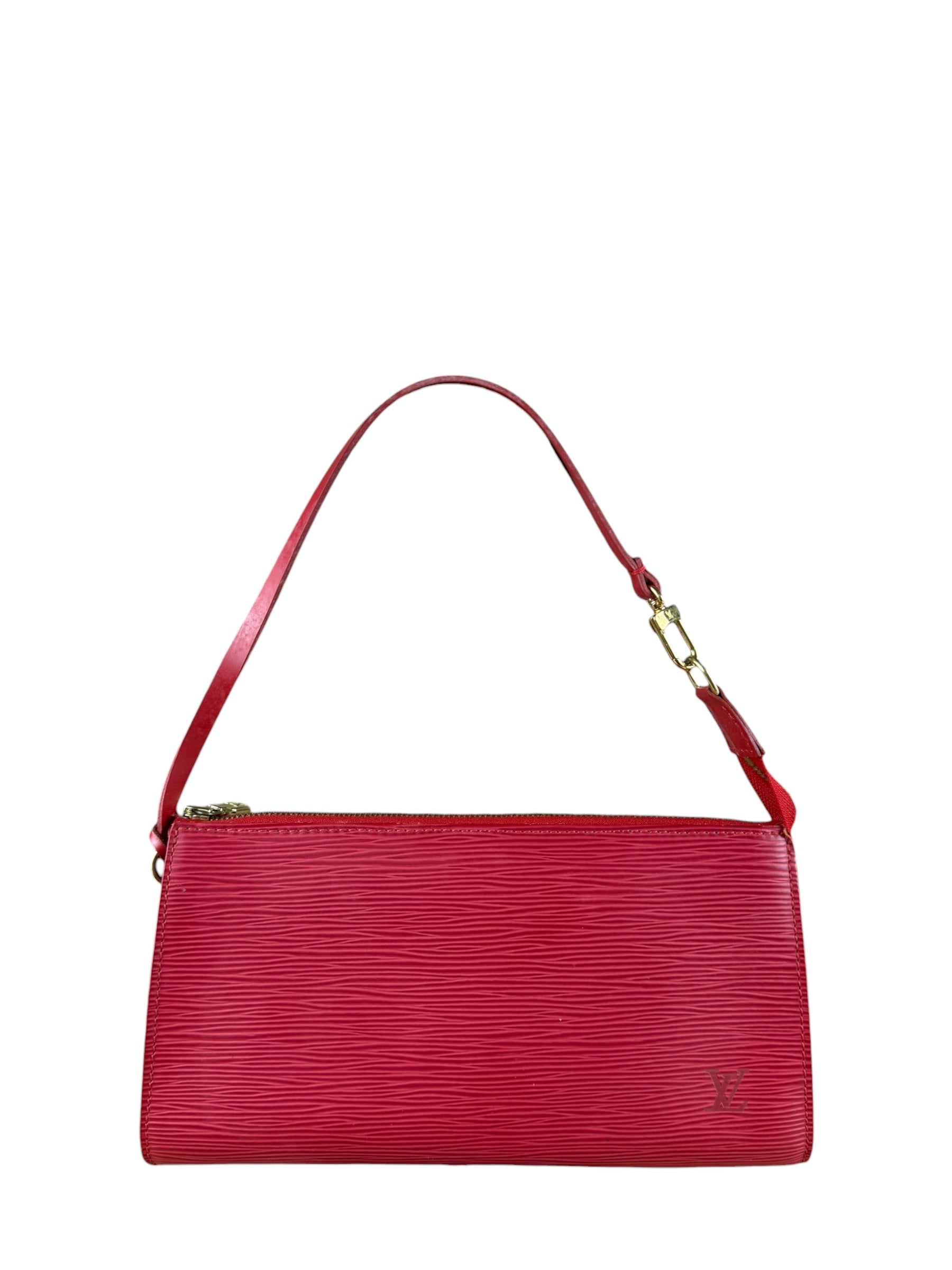 Louis Vuitton Red Epi Leather Pochette