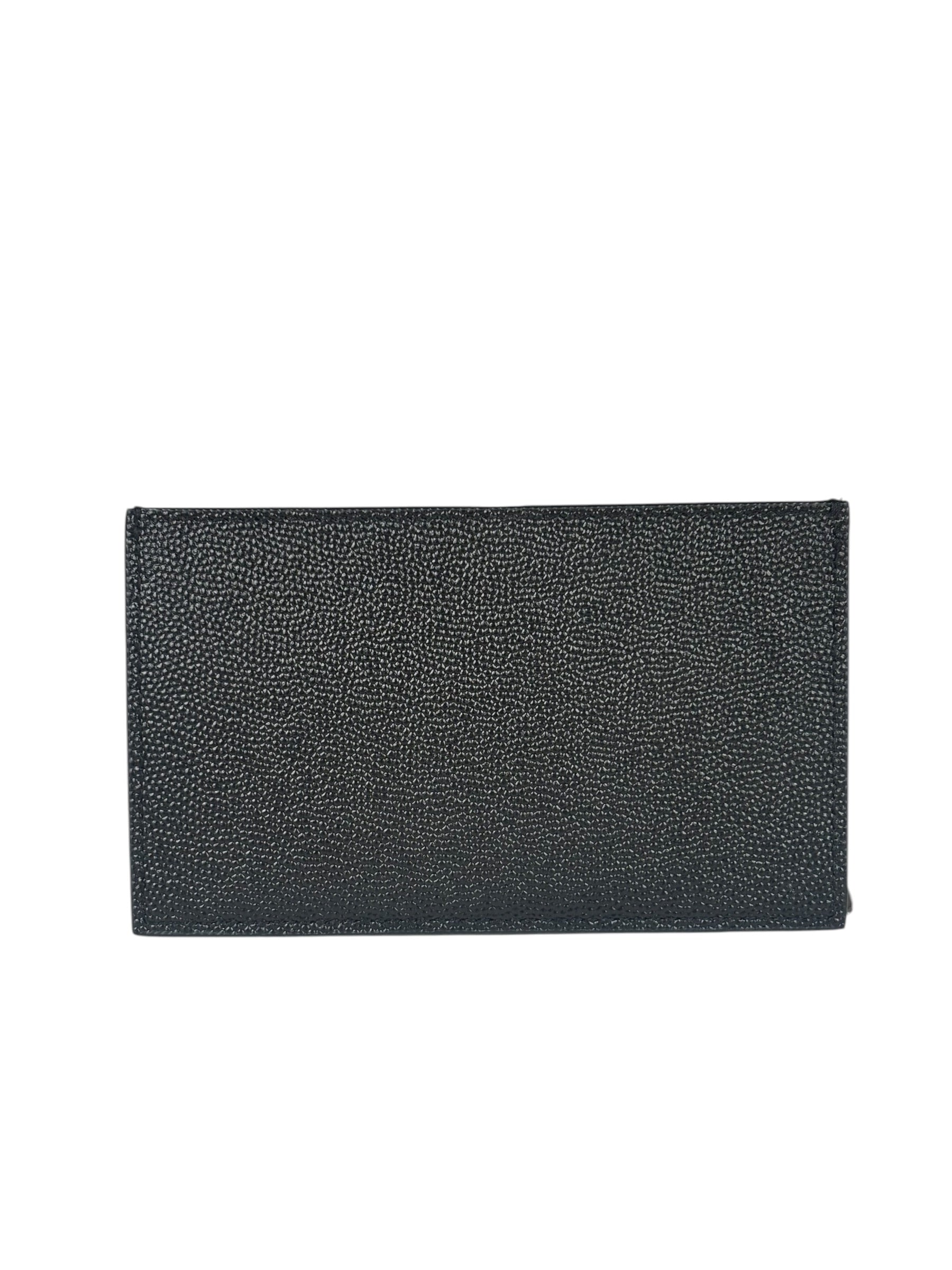 Yves Saint Laurent Black Leather Card Holder