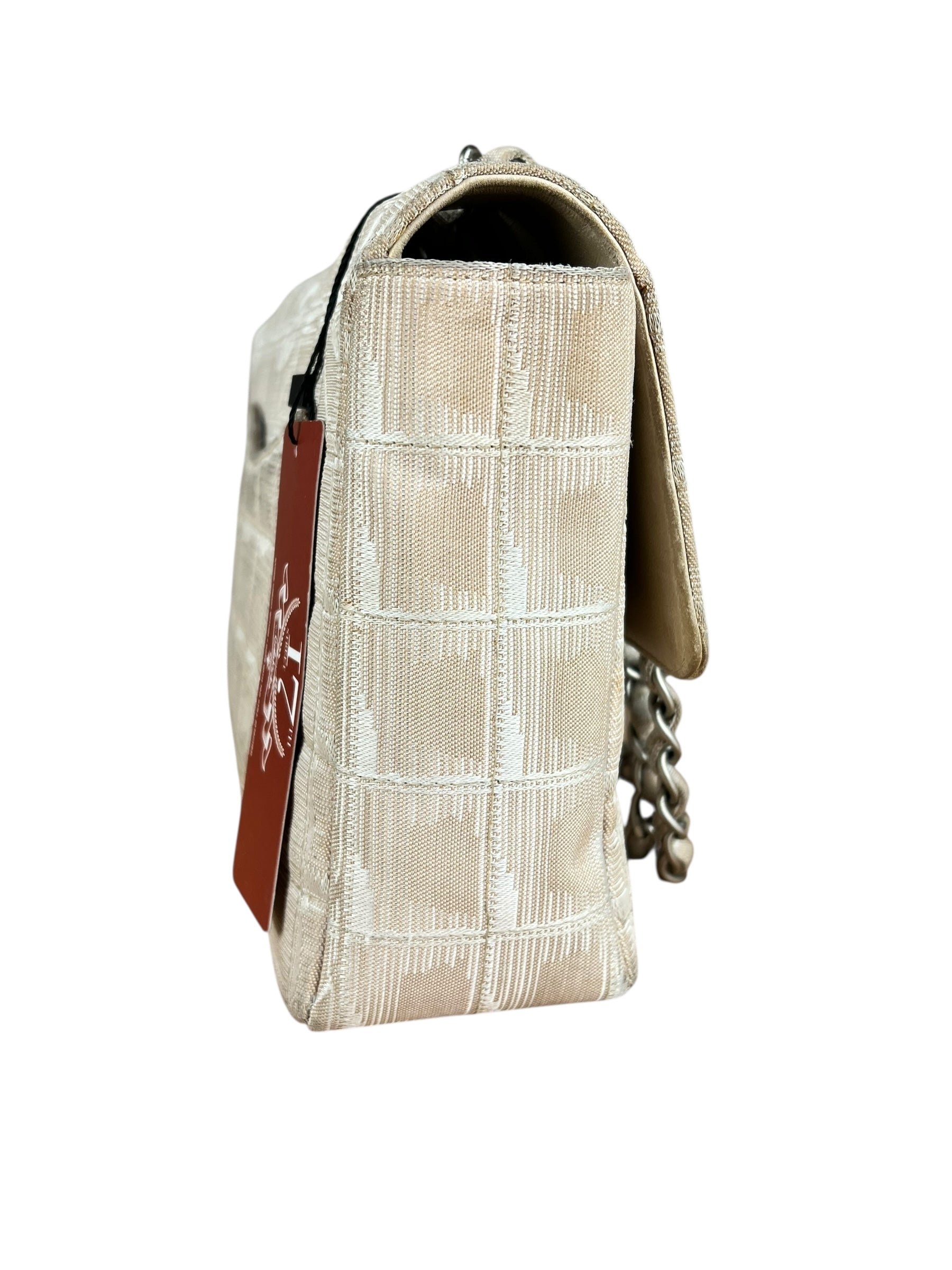 Chanel Vintage Beige Travel Line Classic Flap 2001