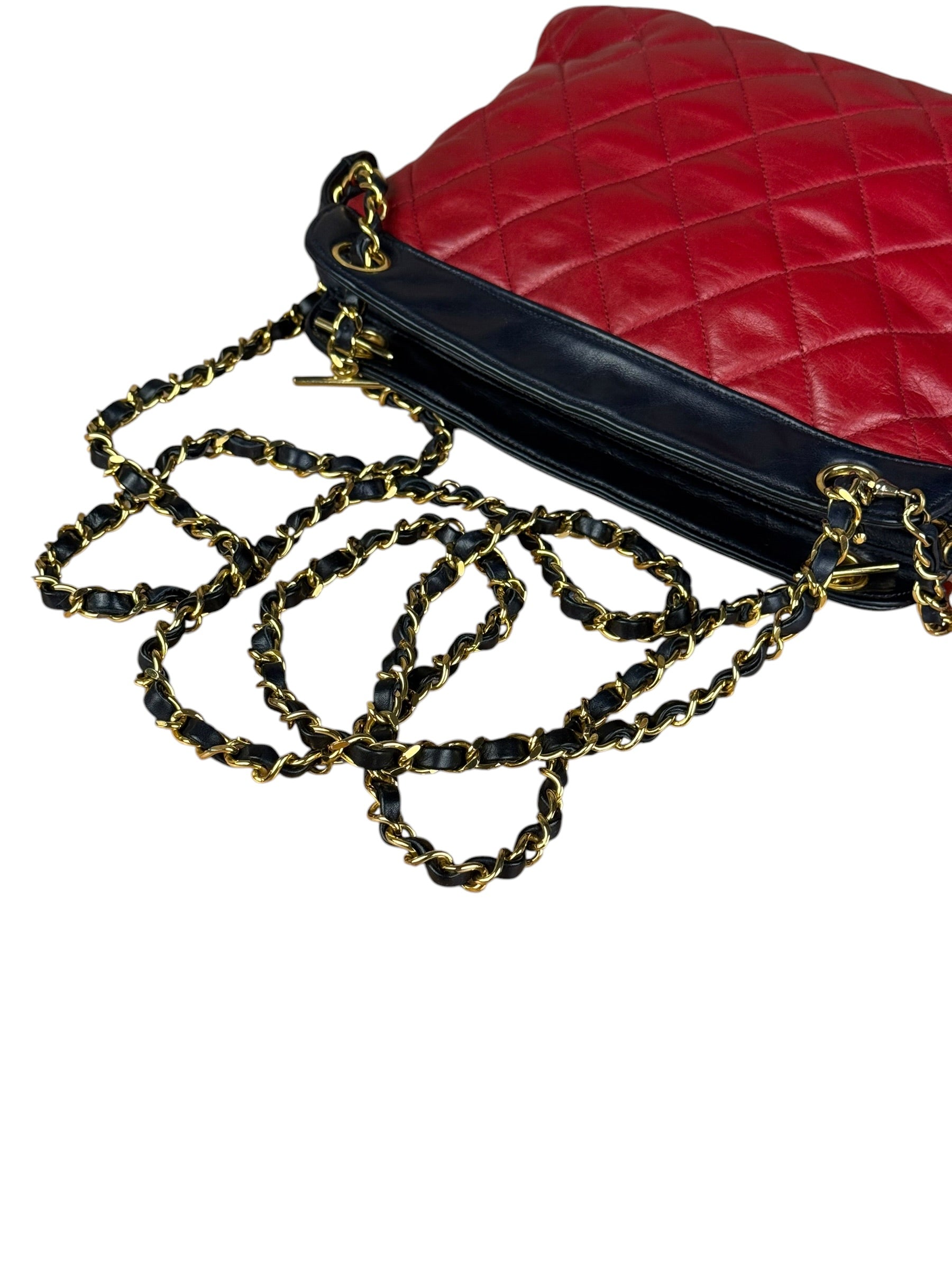 Chanel Vintage Two-Tone Mademoiselle Shoulder Bag 1990