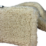 Balenciaga Furry Hourglass 2Way Handbag Beige