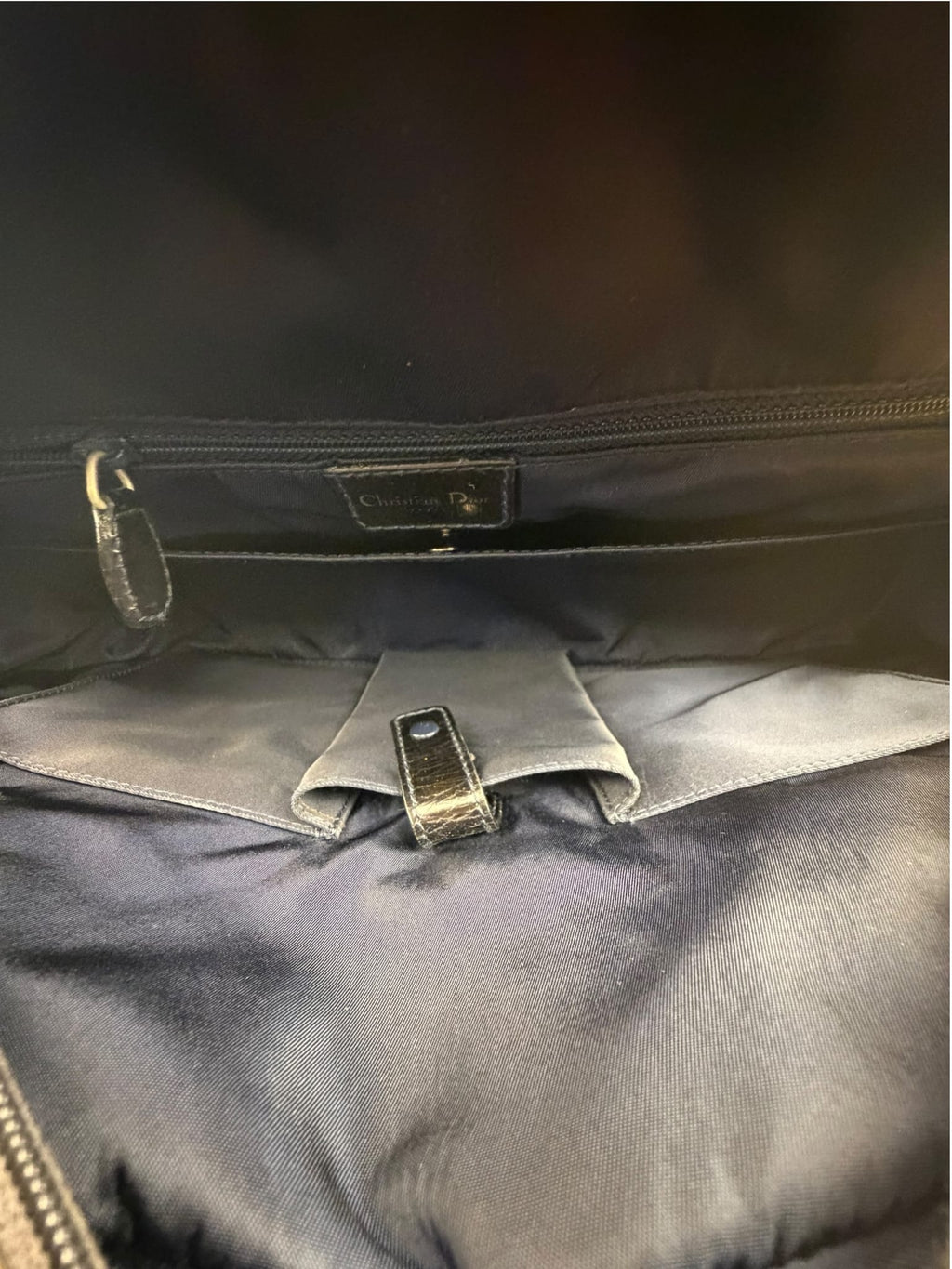 Christian Dior Denim Speedway Double Saddle Bag