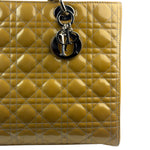 Christian Dior Gold Patent L Lady Dior