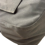 Fendi Black Leather Trim Mamma Baguette