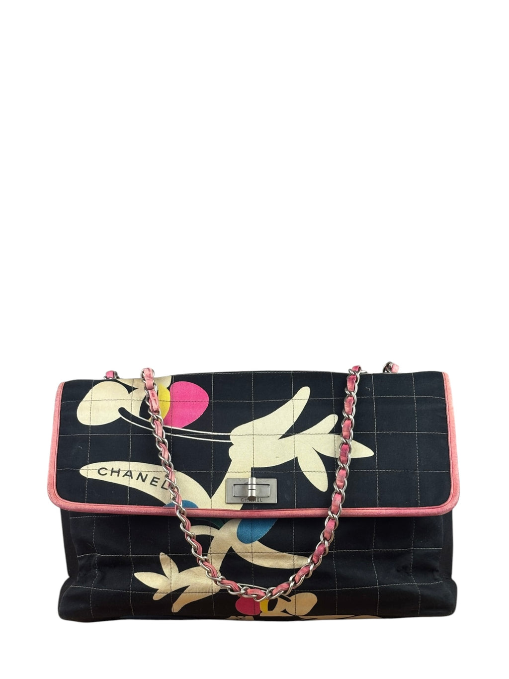 Chanel Chocolate Bar Multipocket Floral Flap 2002