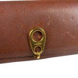 Tom Ford Brown Leather Flap Bi-Fold Wallet