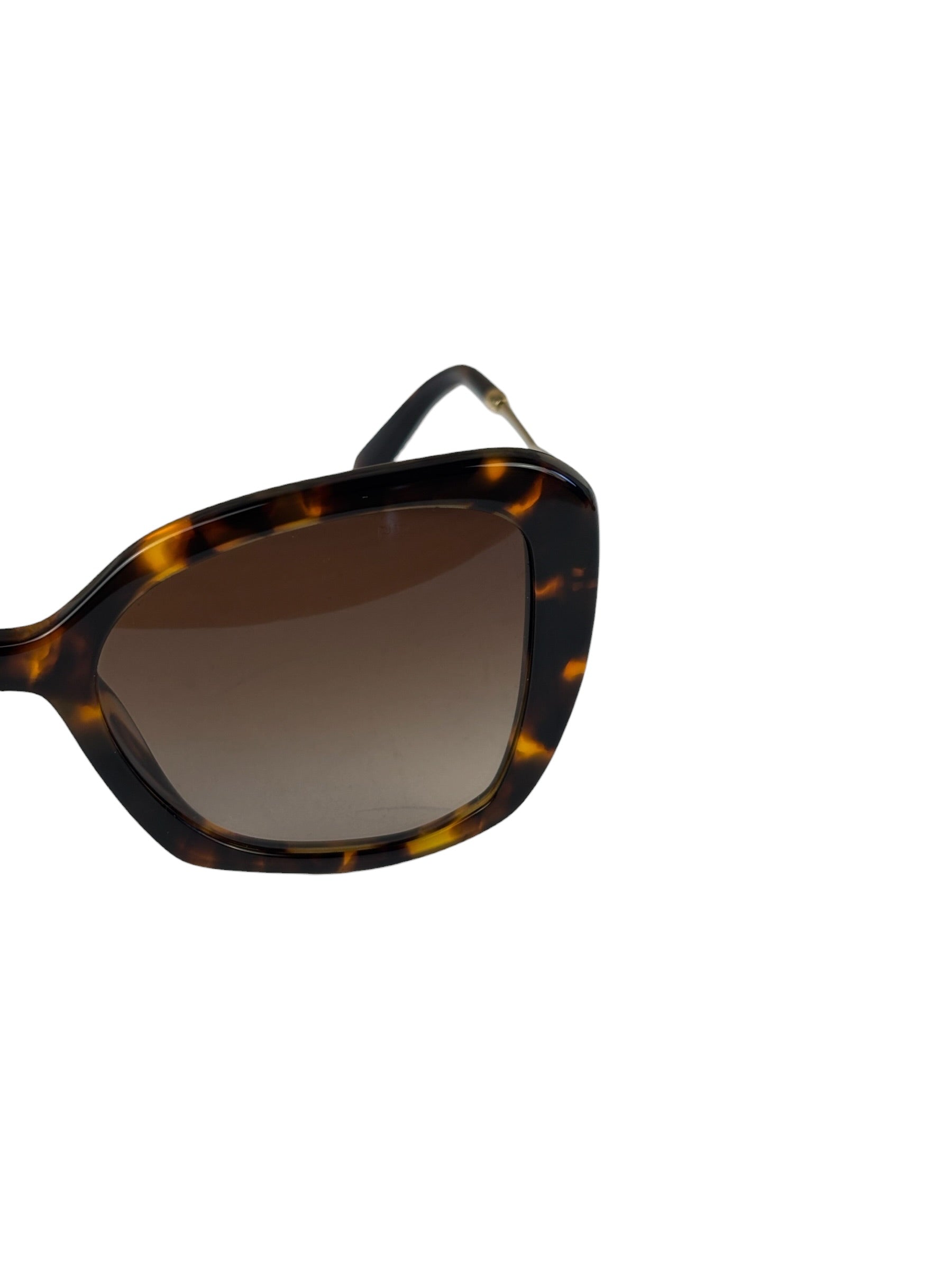 Prada Tortoise Shell SPY 03Y Oversized Butterfly Sunglasses
