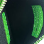 Balenciaga Neon Green Crocodile-Embossed Coin/Card Holder