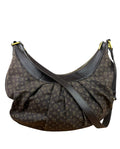 Louis Vuitton Black/Brown Leather Trim Monogram Idylle Rhapsody Hobo Bag