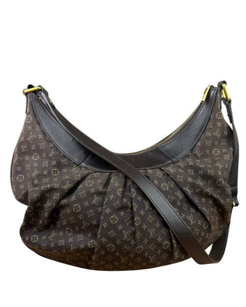 Louis Vuitton Black/Brown Leather Trim Monogram Idylle Rhapsody Hobo Bag