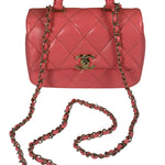 Chanel Pink Quilted Lambskin Two-Way Bag 2021