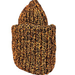 Prada Knit Polyester Black/Orange Beanie