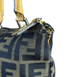 Fendi FF Canvas Top Handle Zip Tote