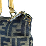 Fendi FF Canvas Top Handle Zip Tote