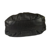 Fendi Vintage Black Leather Mia Chain Tote