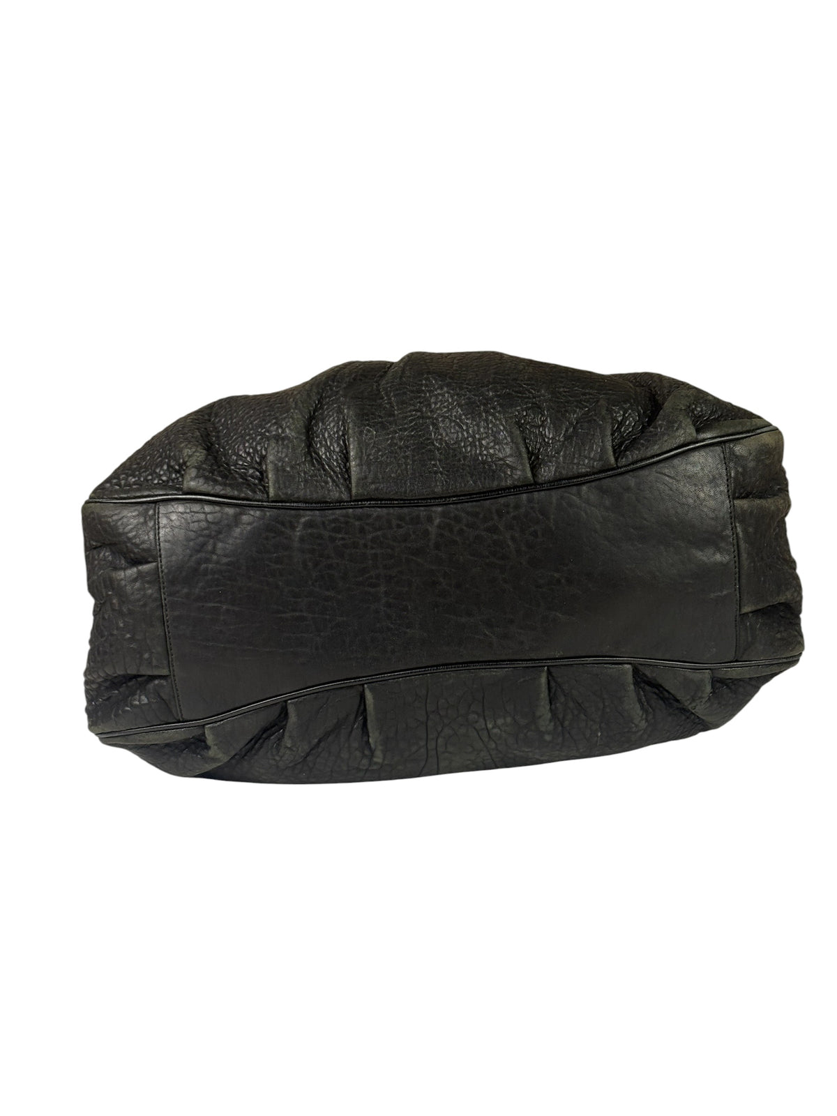 Fendi Vintage Black Leather Mia Chain Tote