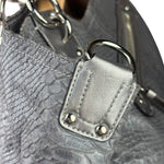 Coach Grey Pythonskin  Indy Babouska Two-Way Shoulder Bag