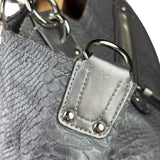 Coach Grey Pythonskin  Indy Babouska Two-Way Shoulder Bag