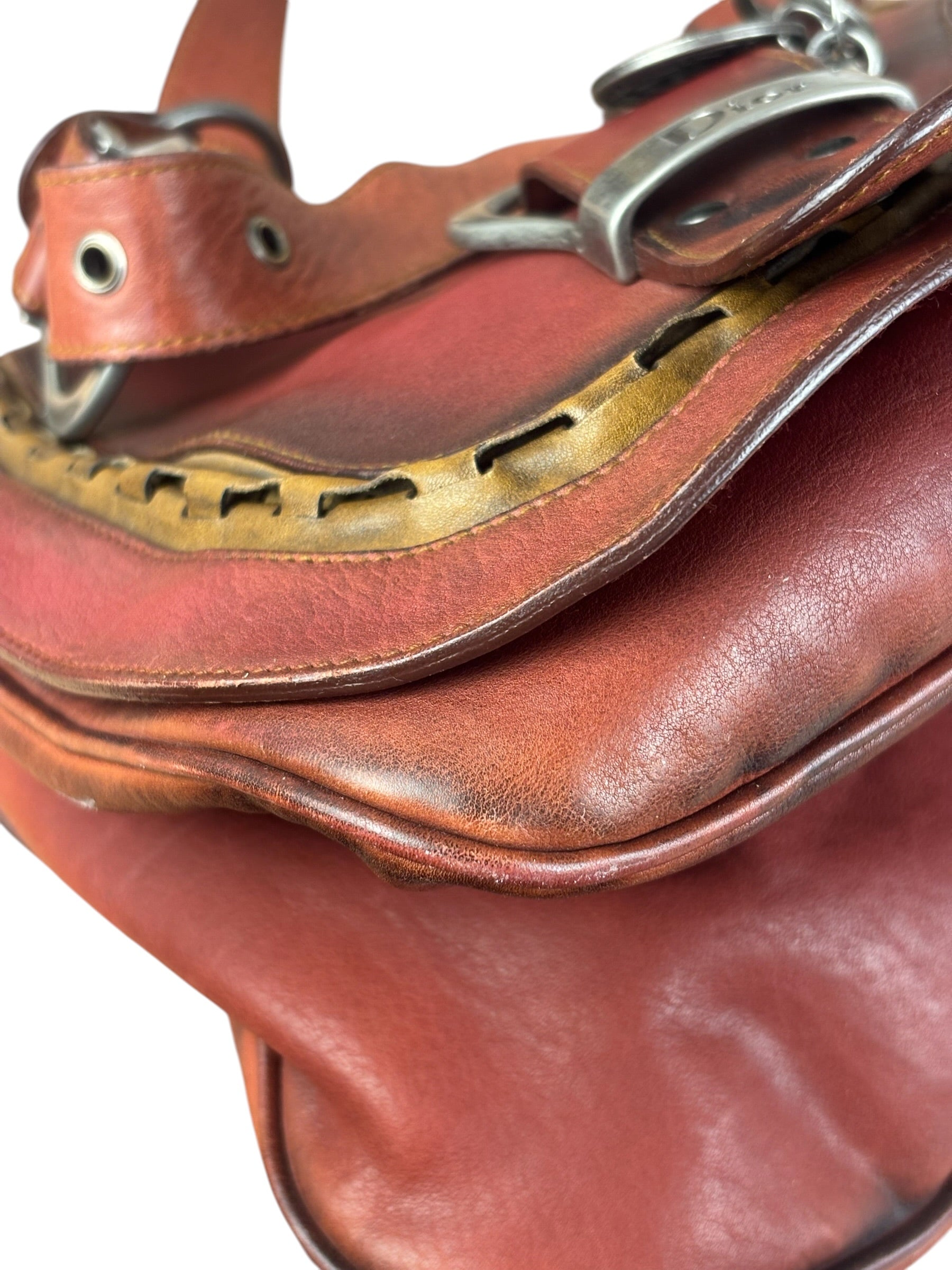 Christian Dior Vintage Gaucho Saddle Shoulder Bag