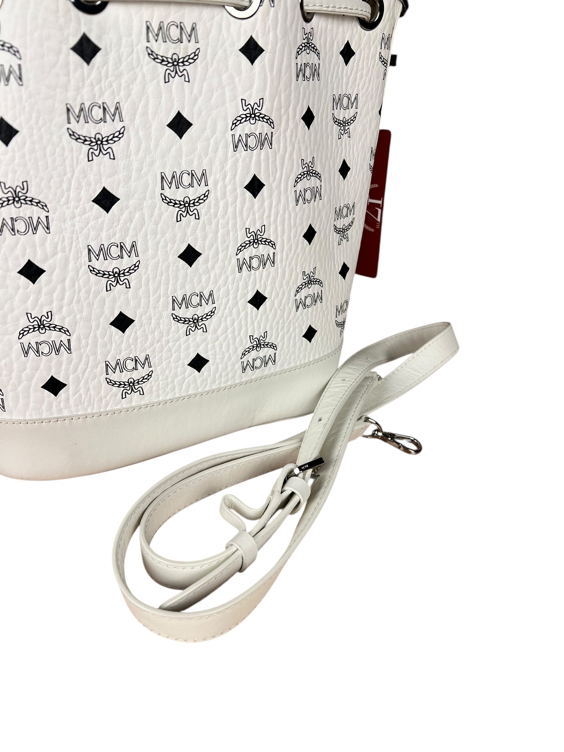 MCM Dessau Drawstring Bucket Bag