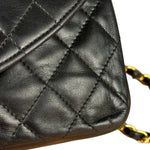 Chanel Black Quilted Half Moon Flap Bag 1990