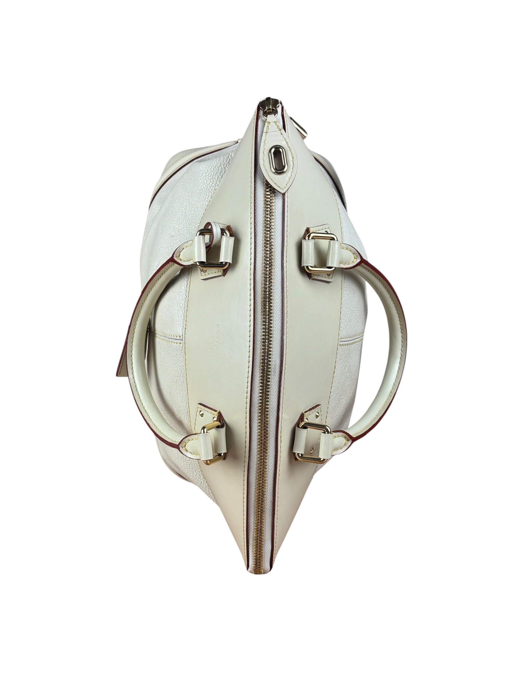 Louis Vuitton Cream Leather Suhali Lockit MM
