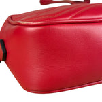 Gucci Leather GG Red Marmont Crossbody