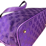 Loewe Vintage Purple Anagram Shoulder Tote