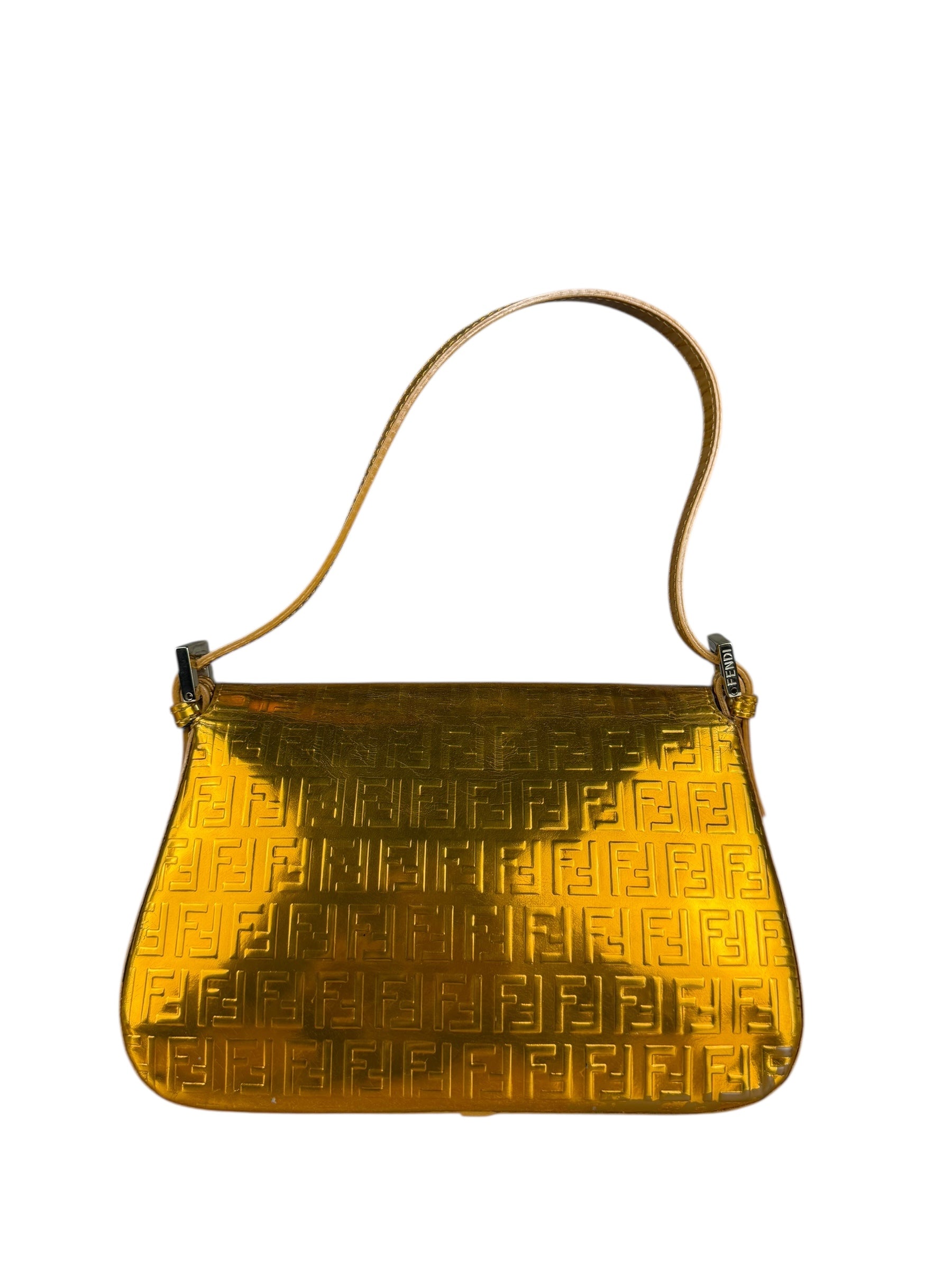 Fendi Metallic FF Mini Mamma Baguette
