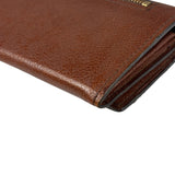 Tom Ford Brown Leather Flap Bi-Fold Wallet