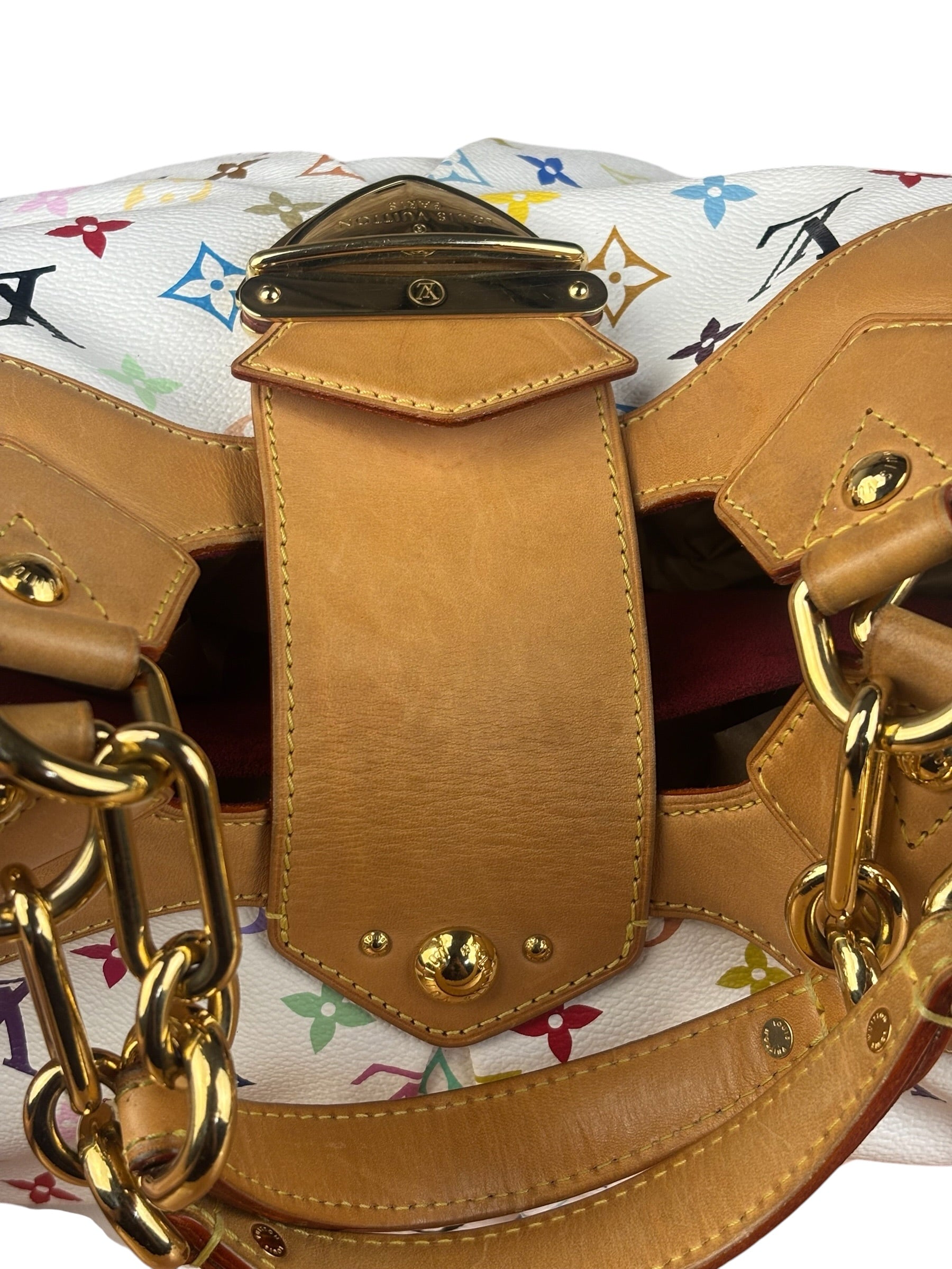 Louis Vuitton White Murakami Ursula Handbag