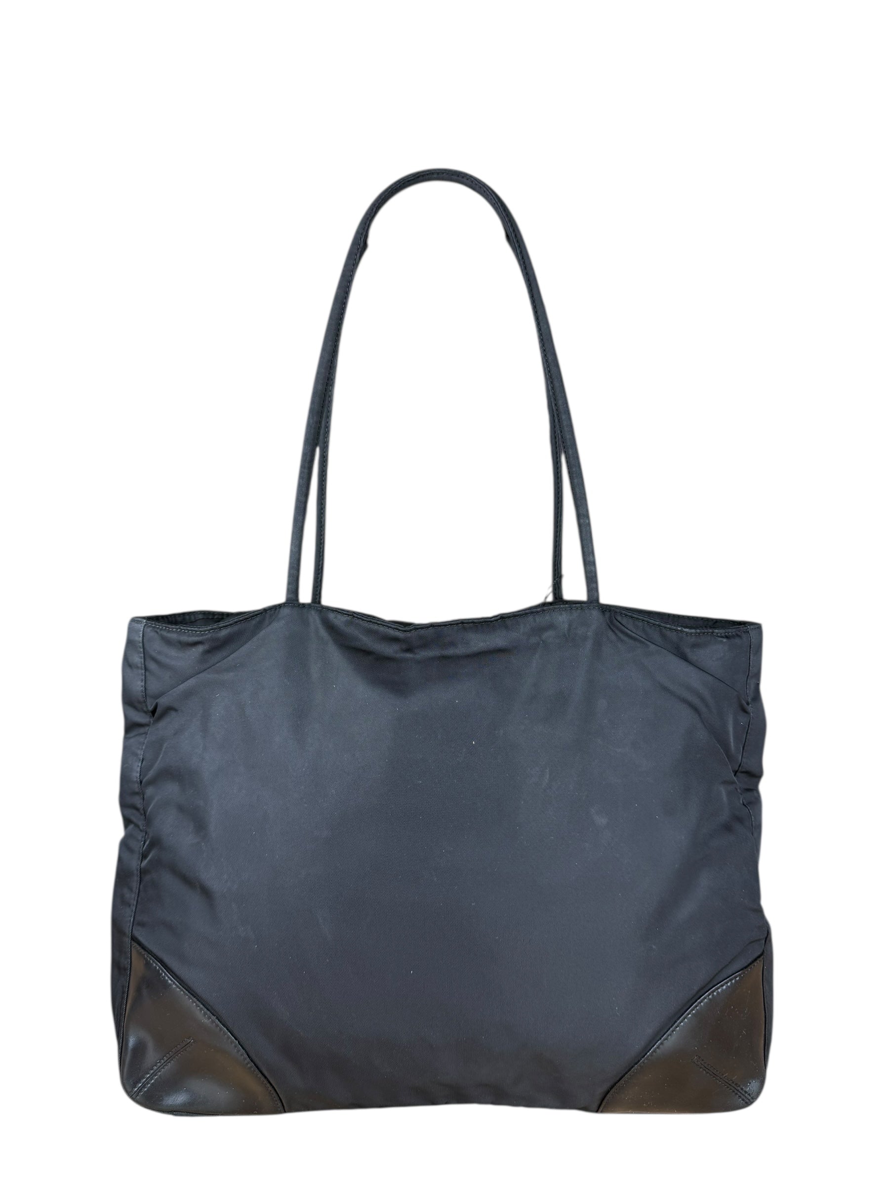 Prada Nylon & Leather Zip Tote