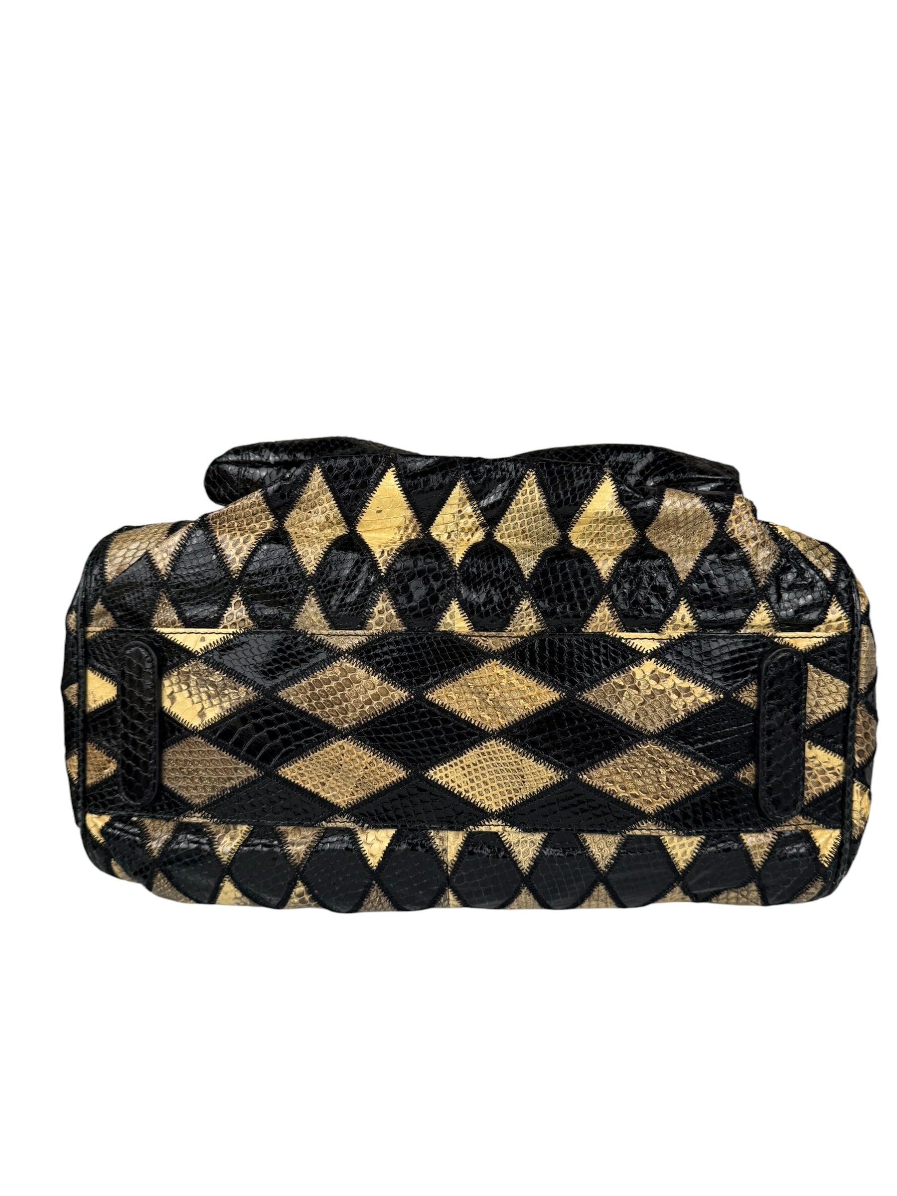 Dolce & Gabbana Miss Curly Python Patchwork Handbag