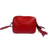Gucci Red Calfskin Leather Soho Disco Crossbody Bag