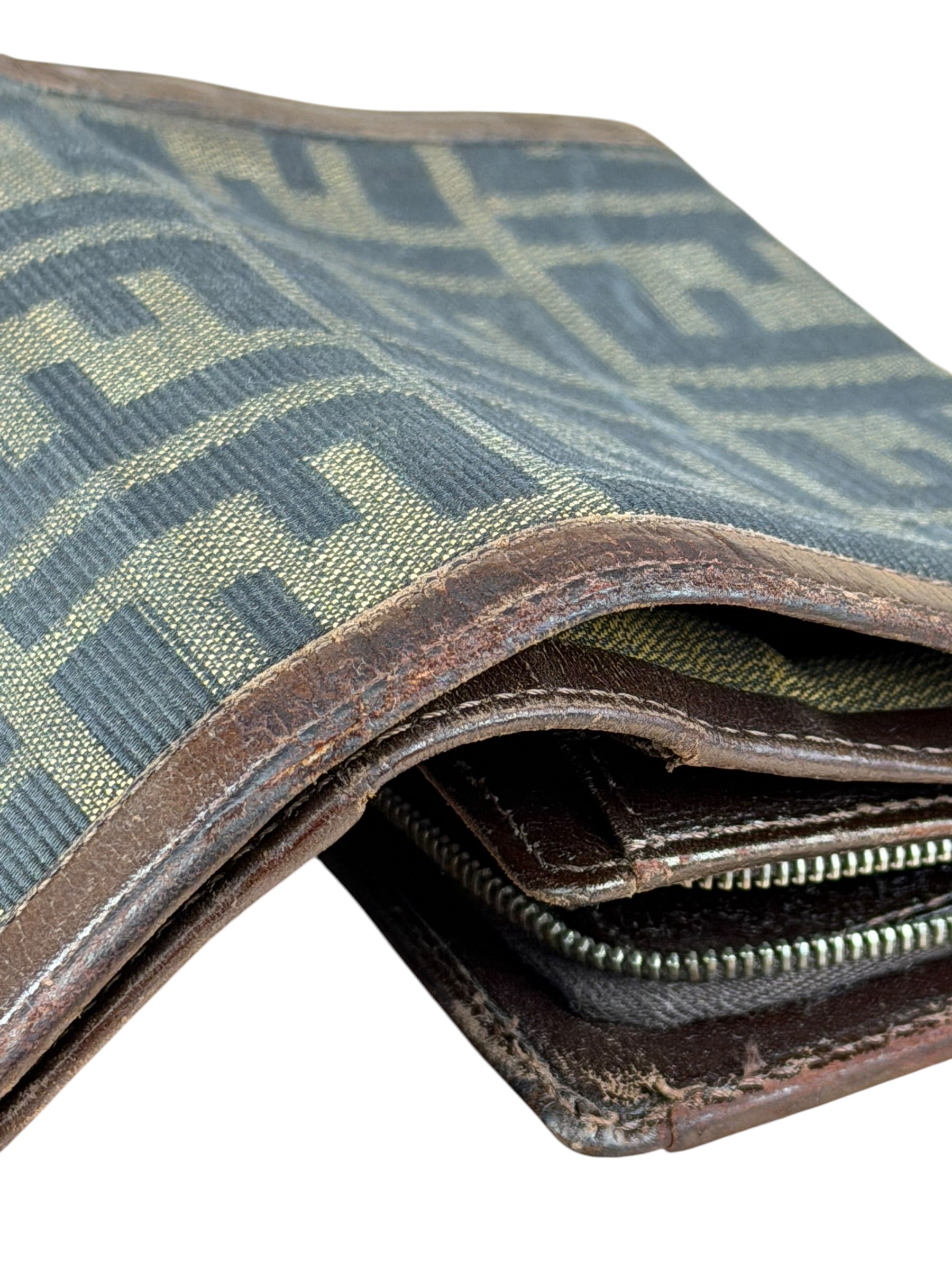 Fendi Zucca Monogram Canvas Trifold Wallet