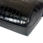 Givenchy Black Crocodile Embossed Leather Nano Antigona Crossbody Bag