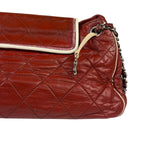 Chanel Burgundy East West Accordion Flap Bag