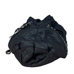 Chanel Black Melrose Cabas Hobo Bag - 1987
