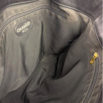 Chanel Black Lambskin CC Swirl Pattern Tote 2000