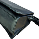 Balenciaga Crush Sling Shoulder Bag Black Leather