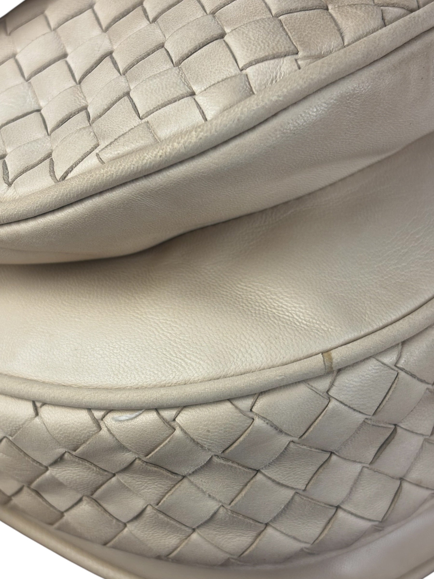 Bottega Veneta Vintage Beige Intrecciato Crossbody
