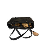 Coach Vintage Black Peyton Leather Jordan Double Zip Shoulder Bag