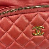Chanel Pink Satin/Leather Trim Camera Bag 2019
