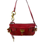 Chloe Red Leather Mini Paddington Pochette
