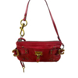 Chloe Red Leather Mini Paddington Pochette