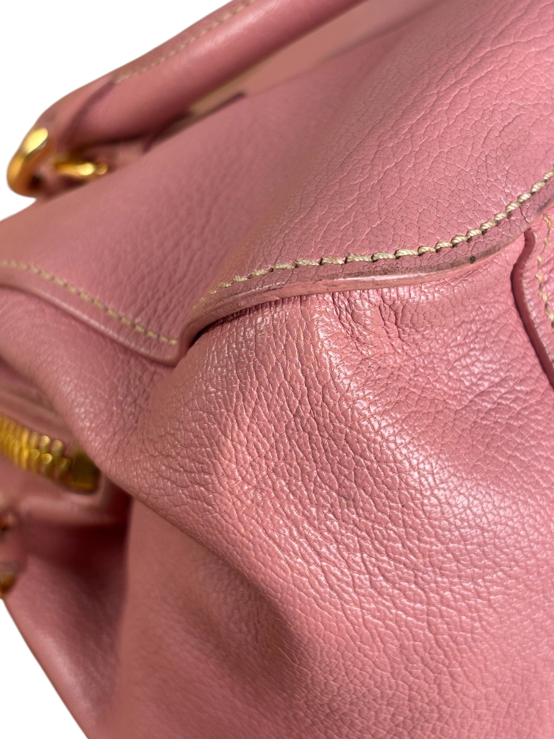 Miu Miu Pink Leather Two-Way Bag