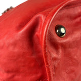 Chanel Red Quilted Leather Natural Beauty Chain Tote 2010