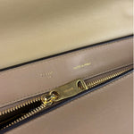 Celine Tri-Color Beige Leather/Suede Trapeze Medium Two-Way Bag