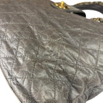 Chanel Grey Quilted Calfskin Paris-Bombay Bindi Two-Way Tote 2012
