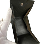 Bottega Veneta Black Intreccio Leather Coin Wallet